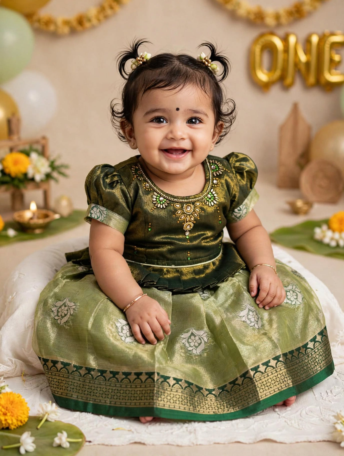 kids pavadai set