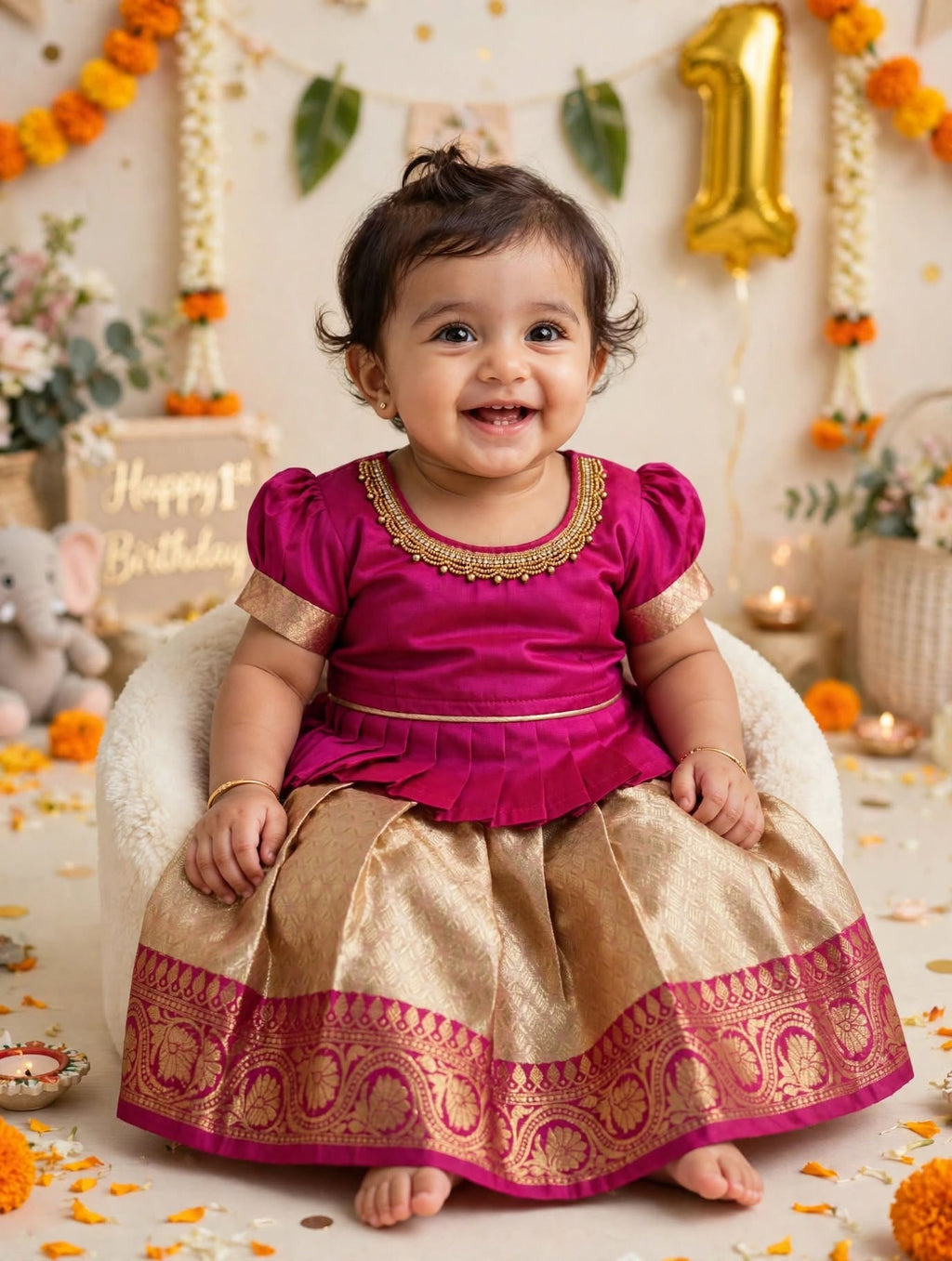 kids pavadai set