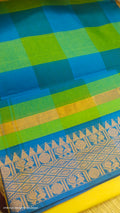 checked saree