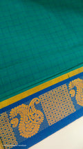 checked saree