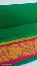 checked cotton saree