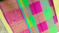 checked cotton saree