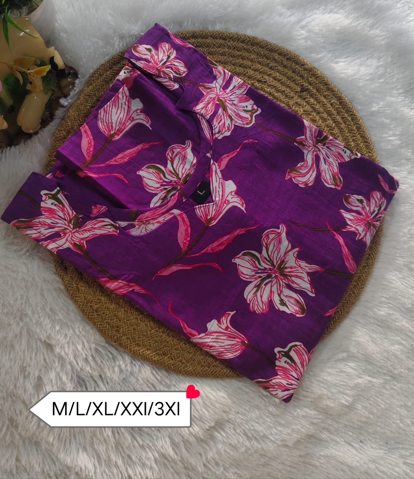Women Kurti – Floral Comfort Fit